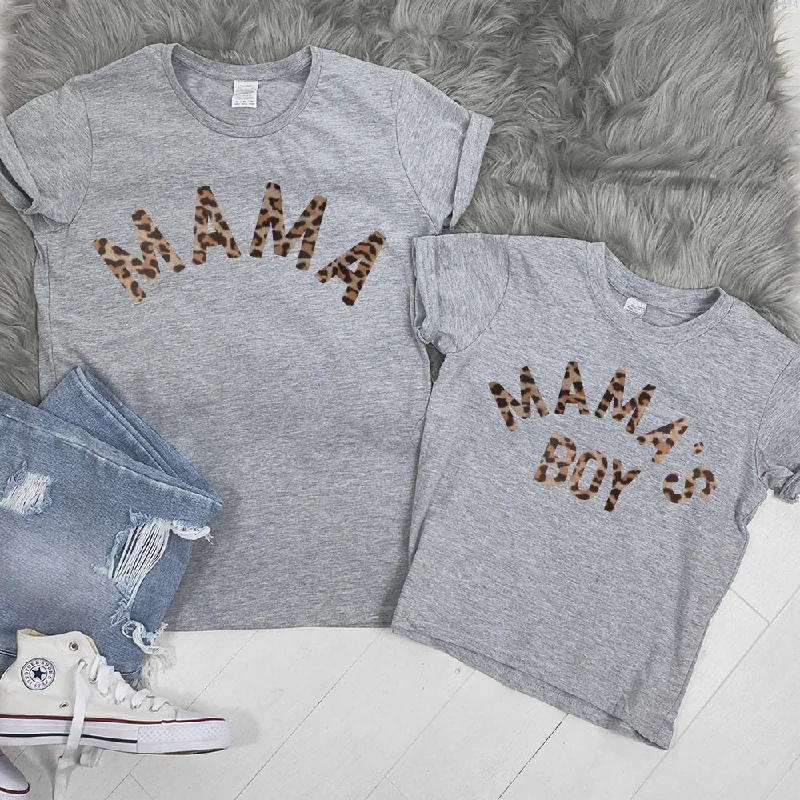 Mama & Mama's Boy Leopard T-Shirts (MRK X)