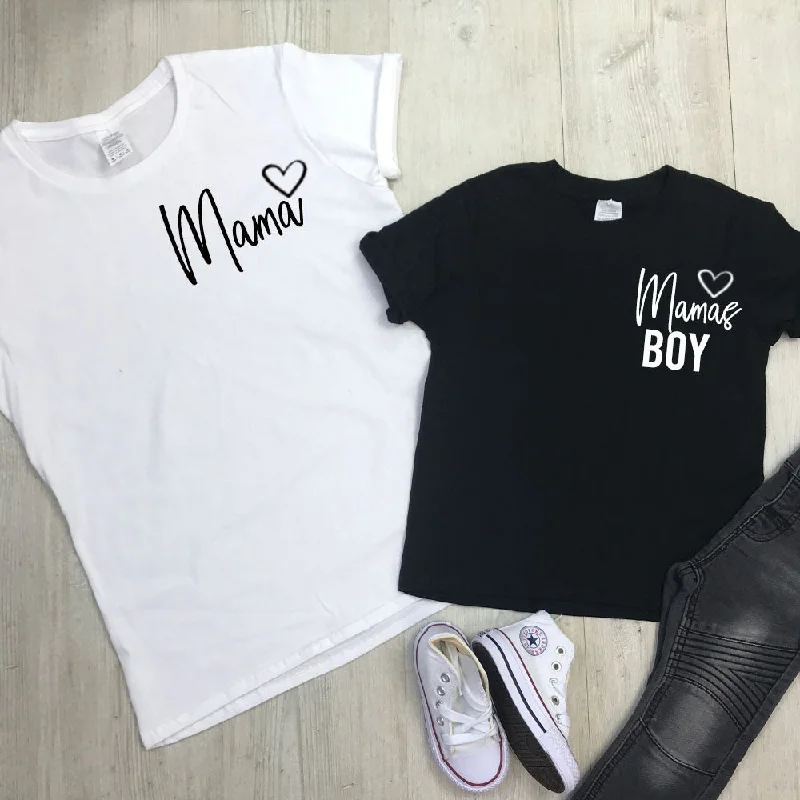 Mama & Mama's Boy Mum & Kid Matching Tees (MRK X)