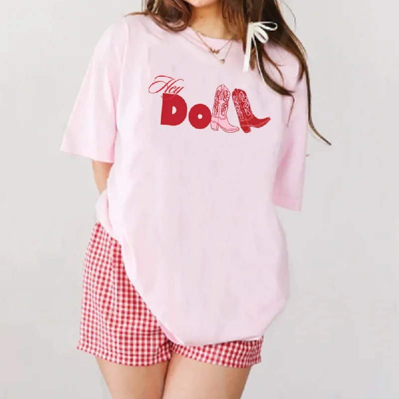 Hey Doll Cowgirl Graphic Women's T-shirt