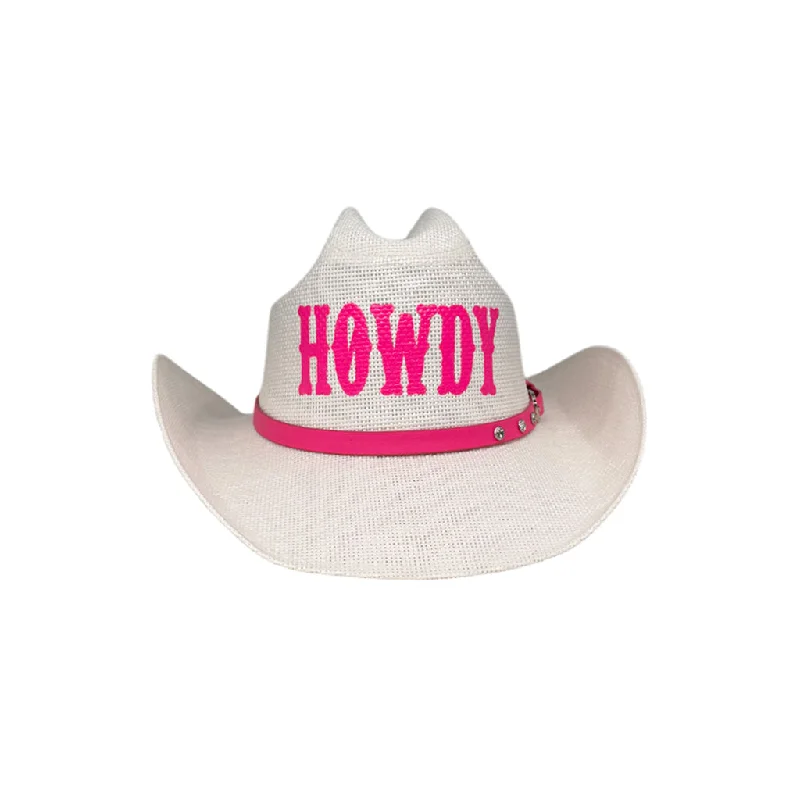 CH-1043- HOWDY WHITE/PINK