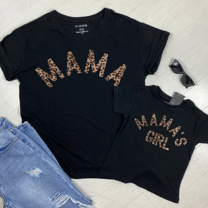 Mama & Mama's Girl Leopard T-Shirts