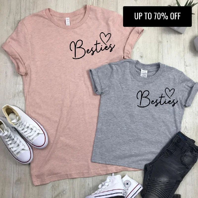 Besties Mini Logo Mum & Kid Matching Tees (MRK X)