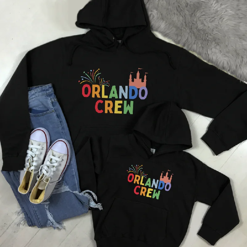 Orlando Crew Family Matching Black Hoodies