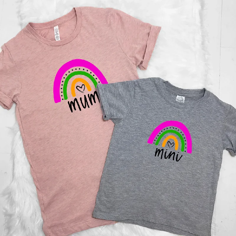 Mum & Mini Rainbow Matching Tees (MRK X)