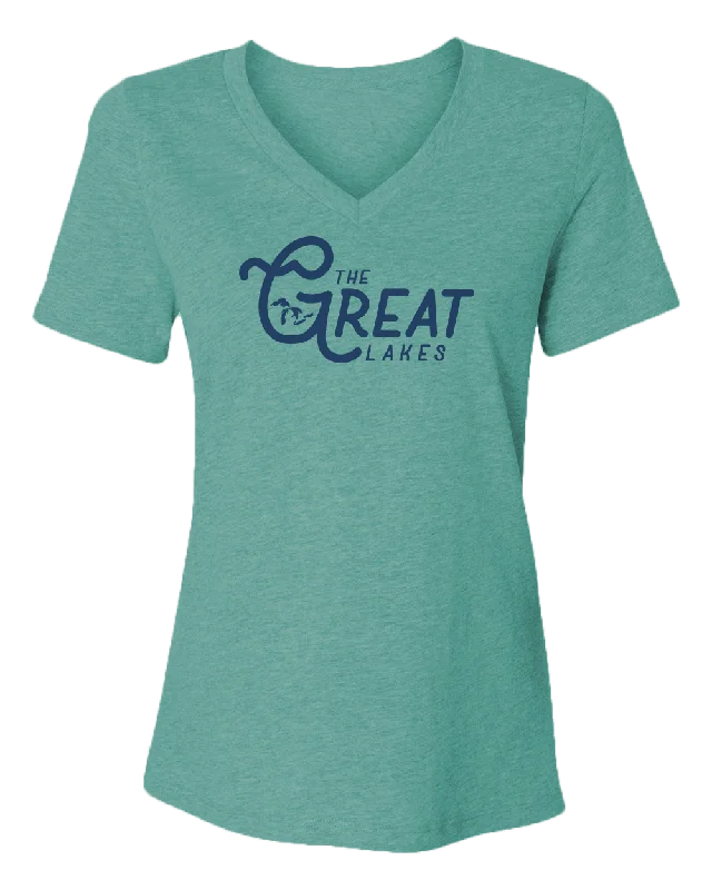 The Great Lakes Women's V-Neck Tee (CLOSEOUT)