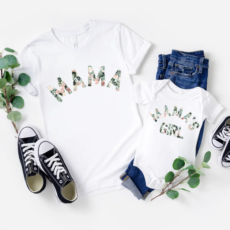 Mama & Mama's Girl Floral Matching T-Shirts/Vest (MRK X)