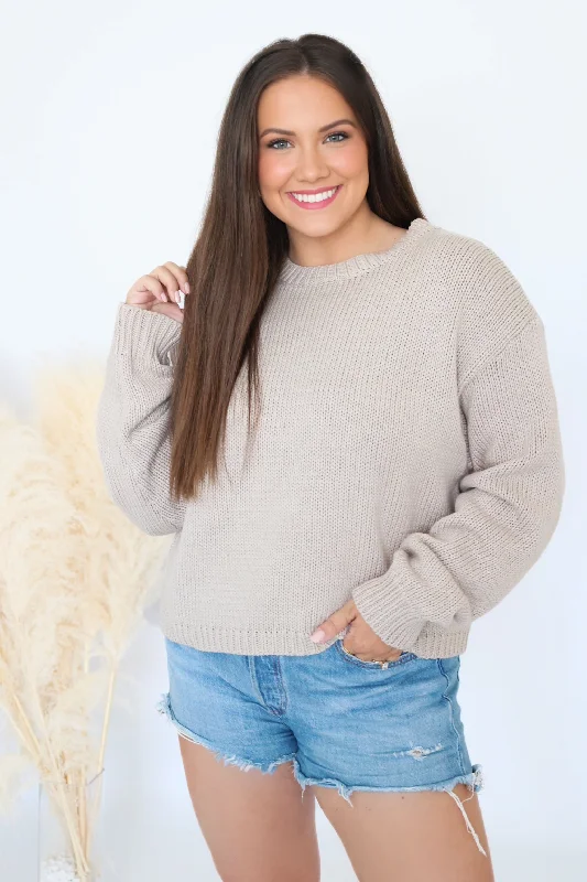 Ciara Cropped Sweater (final sale) Monochromatic Office Style