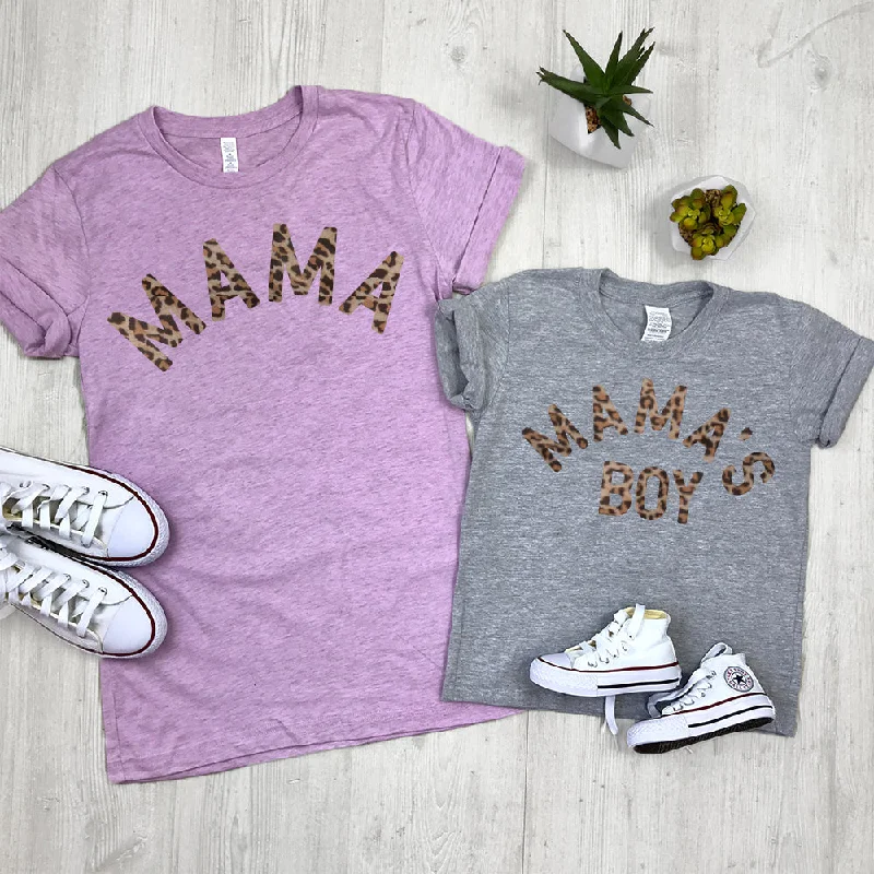 Mama & Mama's Boy Leopard T-Shirts (MRK X)