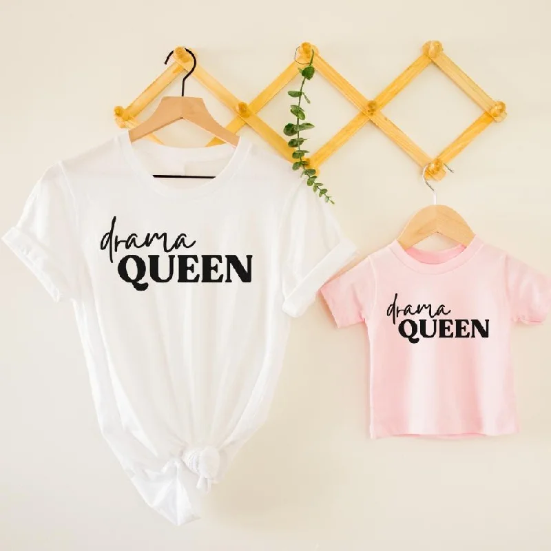 Drama Queen Mum & Kid Matching T-Shirts