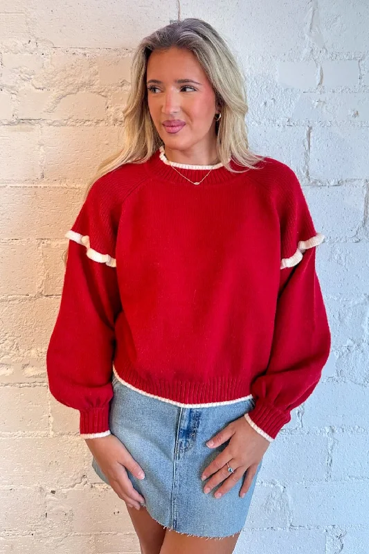 Frilly & Cute Sweater Cozy Women's Sherpa - lined