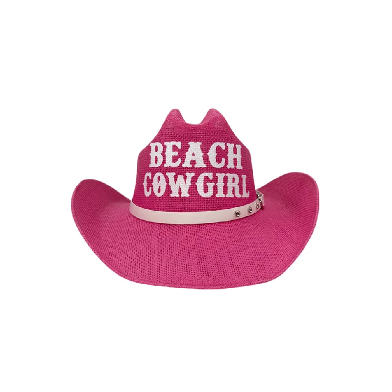 CH-1043-BEACH COWGIRL PINK/WHITE