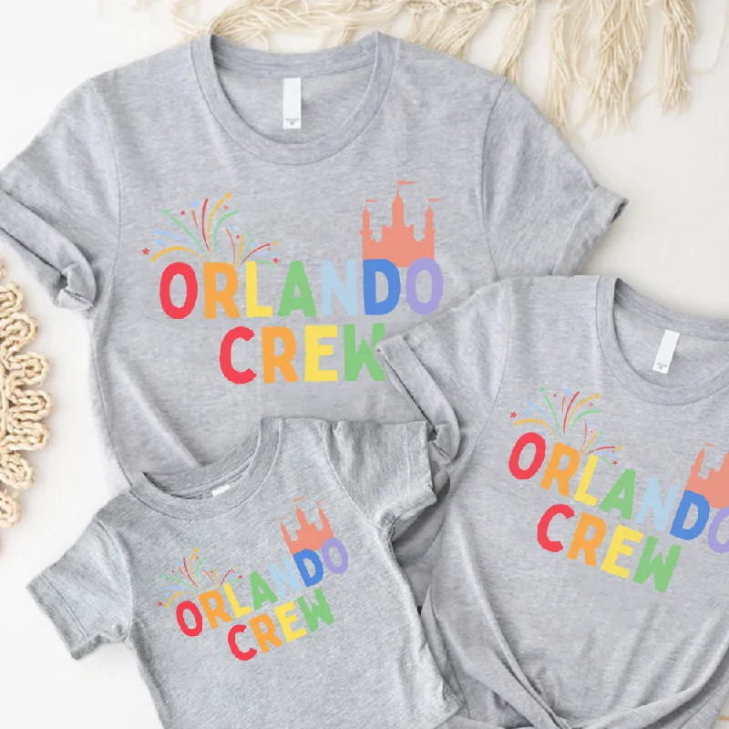 Orlando Crew Family Matching Heather Grey T-Shirts