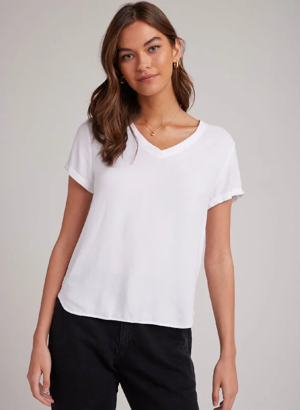 V-Neck Tee - White