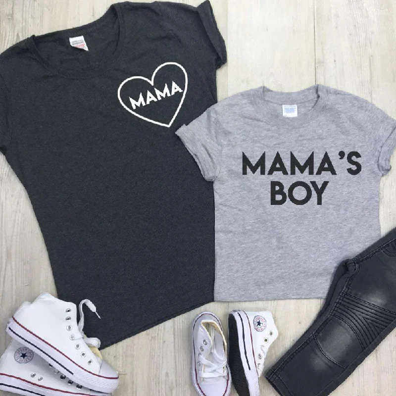 Mama & Mama's Boy Mum & Kid Matching Tees (MRK X)