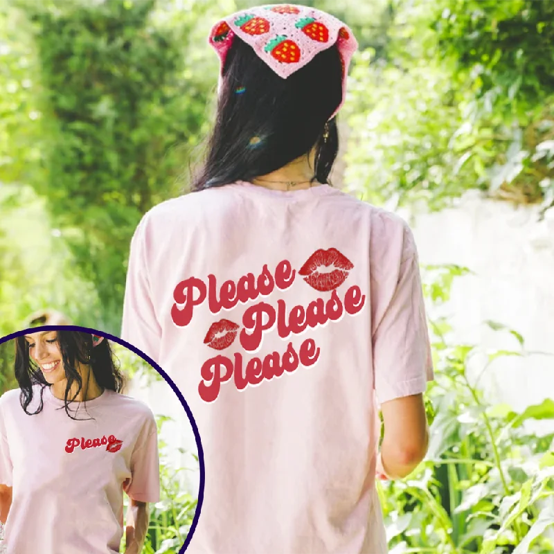 Please Please Please Front & Back Women's Logo T-shirt