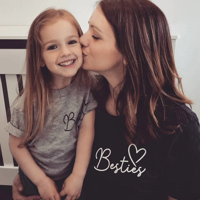 Besties Mini Logo Mum & Kid Matching Tees (MRK X)