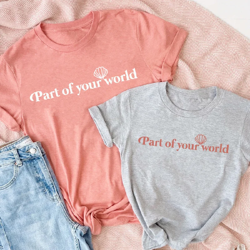 Part Of Your World Matching Summer T-Shirts