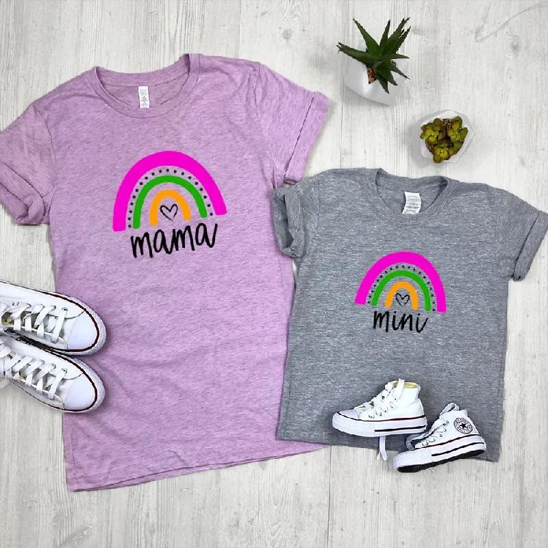 Mama & Mini Rainbow Matching Tees (MRK X)