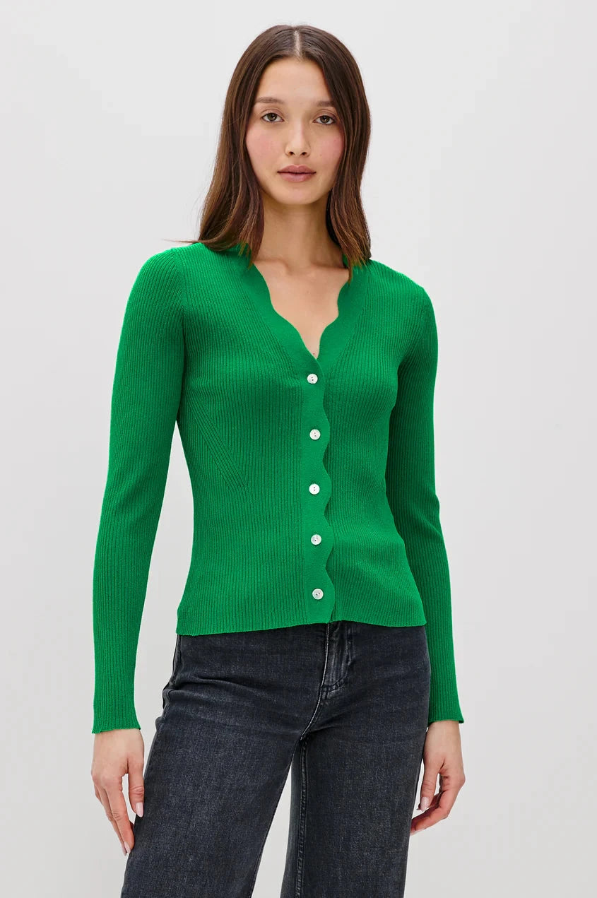 Dita Cardigan Kelly Green Feminine Women's Style 