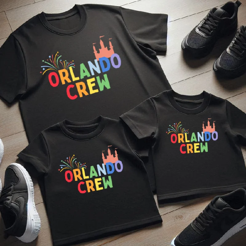 Orlando Crew Family Matching Black T-Shirts