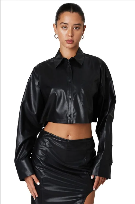 Austin Button Up Crop