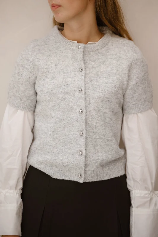 Mitta knit cardigan grey Practical Women's Multi - 