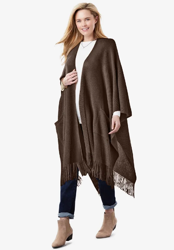 Fringed Cape Trendy Women's 