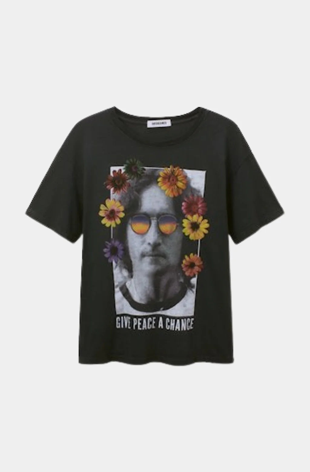 John Lennon Give Piece A Chance Boyfriend Tee