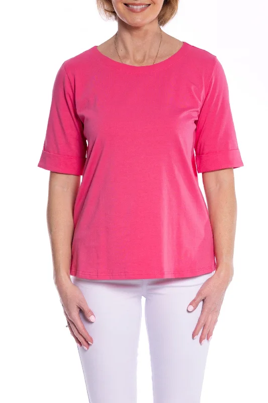 CUFF HEM TEE - CLM215 Modern Women's Tech
