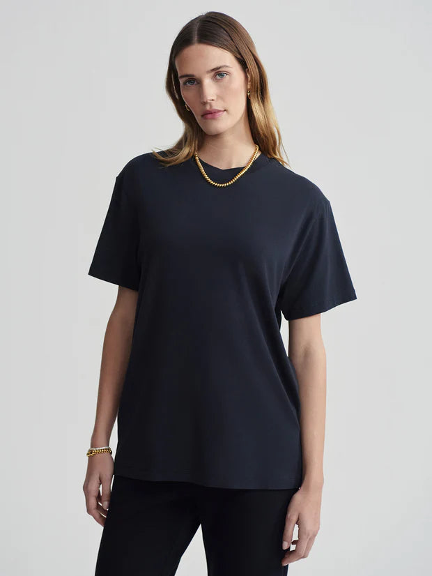 Leighton Boyfriend Tee - Black