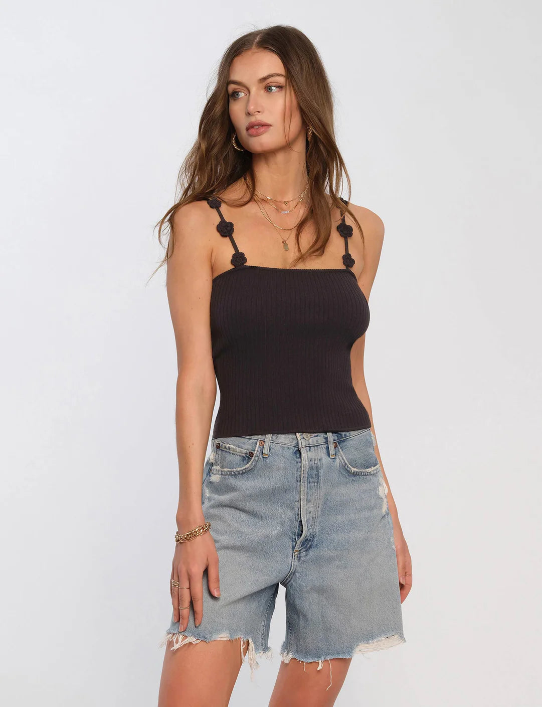 The Ravinia Cami by Heartloom - Black Sporty Women's Tennis
