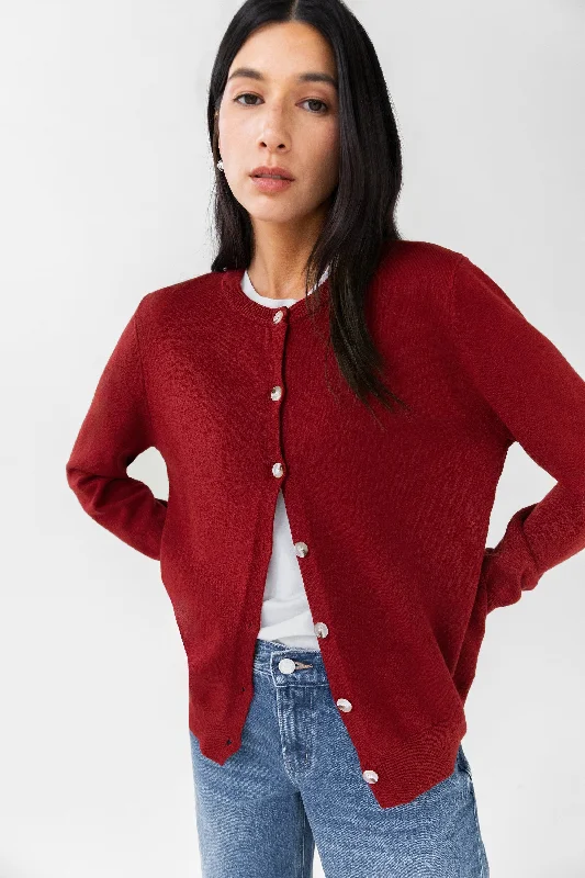 CLASSIC BUTTONED CARDIGAN Country