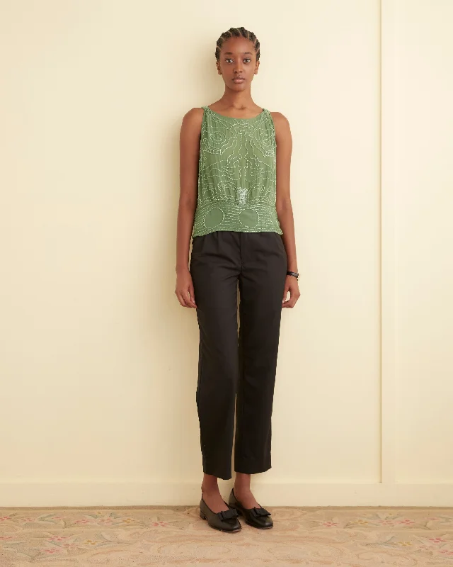 Beaded Myrtle Shirt - Green Rugged Women's Outdoor 