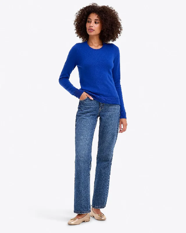 Button Shoulder Cashmere Sweater European