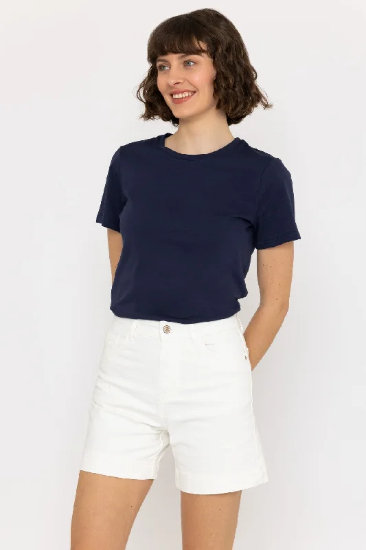 Navy Super Soft Round Neck Tee