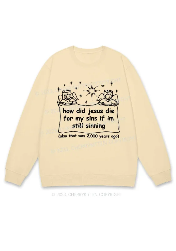 I'm Still Sinning Y2K Sweatshirt Cherrykitten Youthful Women's Anime - inspired