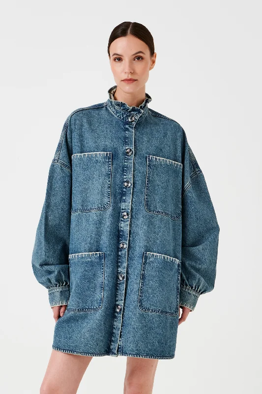 Pablo Oversized Shirt in Pasadena Vintage Earthy Women's 