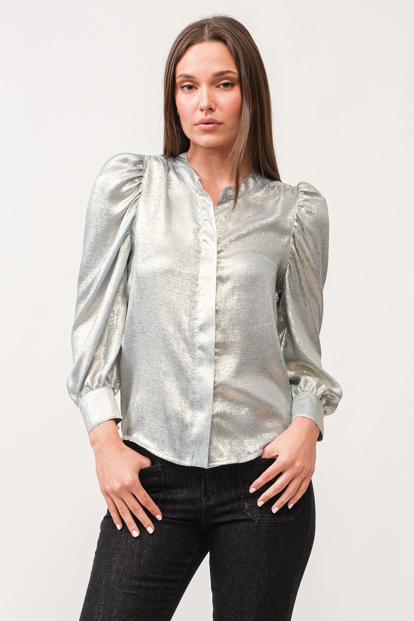 Rowan Metallic Blouse