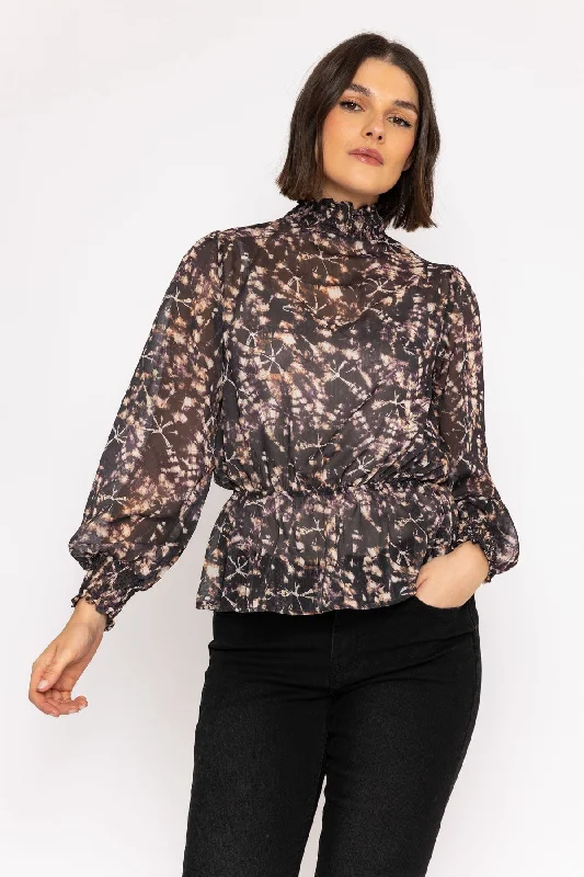 Chiffon Blouse in Animal Print