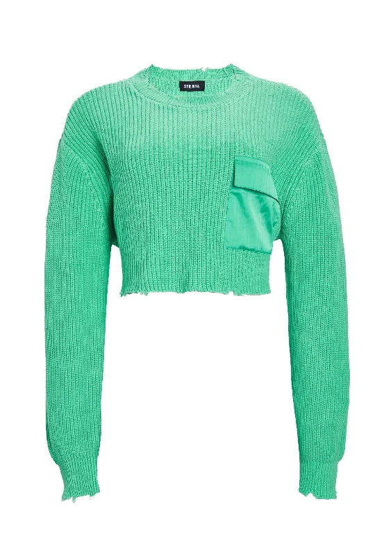 Mid Cropped Devin Sweater Athletic Women's 