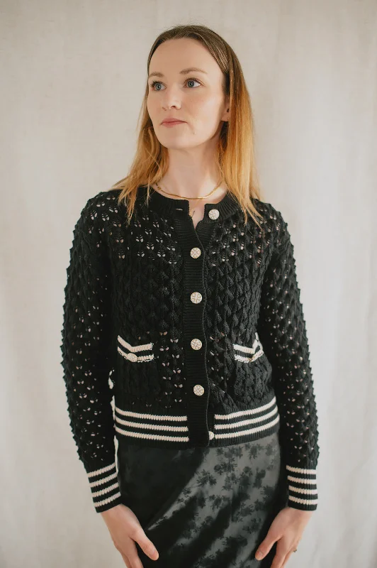 The Keenan Cardi by Heartloom - Black Athletic Women's 